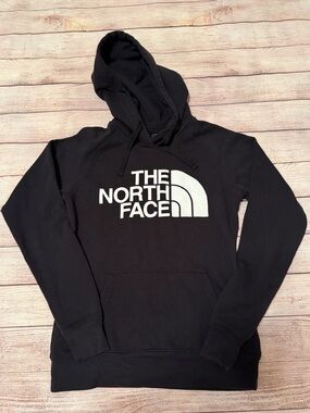 The North Face Black and White Half Dome Hoodie Sweatshirt Pullover Size XS